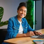 유튜브 쇼츠 분석 툴 - **Prompt 1 (Audience Decryption):**
    "A vibrant, medium shot of a young, diverse female content c...